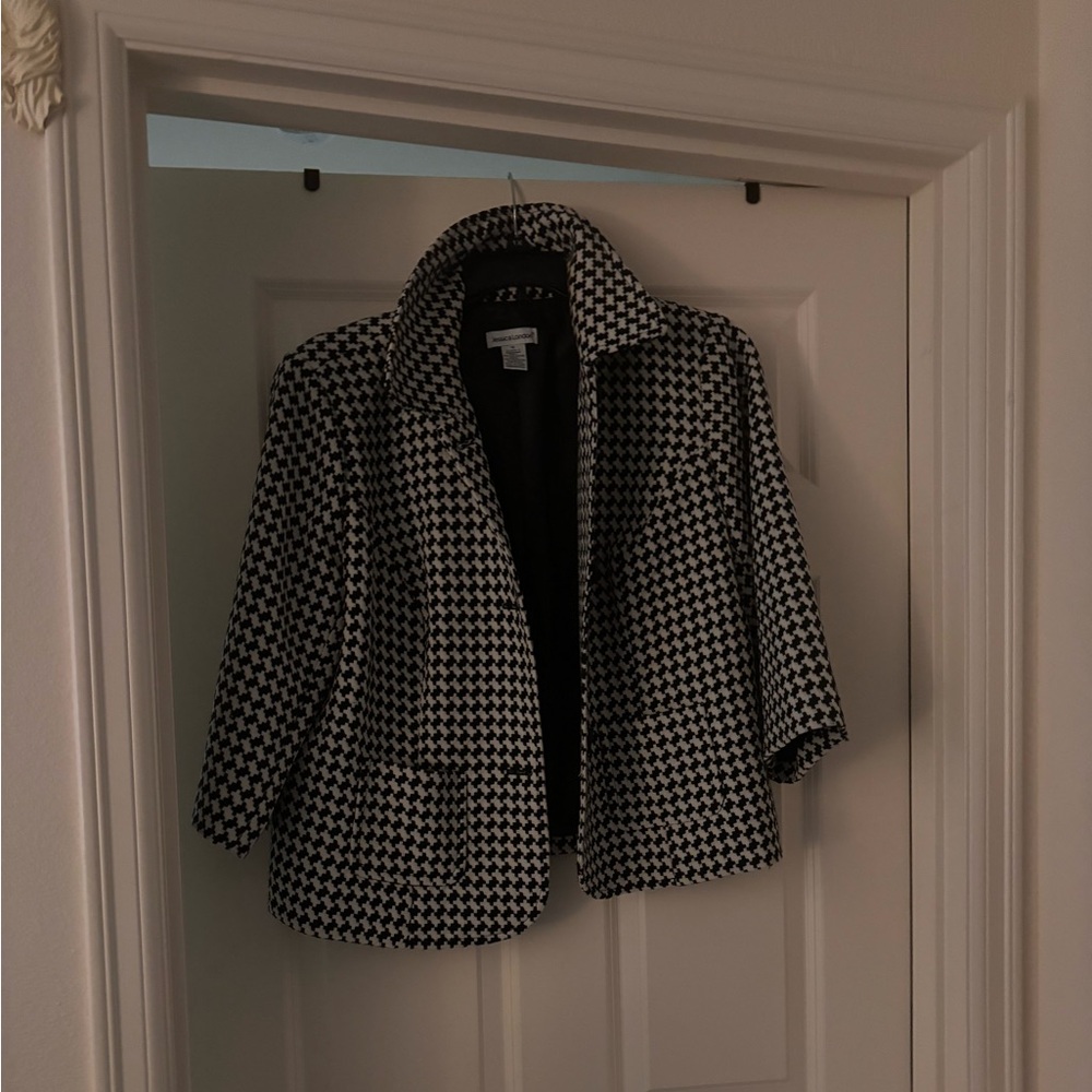 Herringbone Pattern Blazer